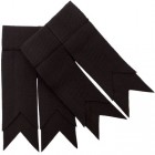 Black Plain Coloured Garter Double Flashes